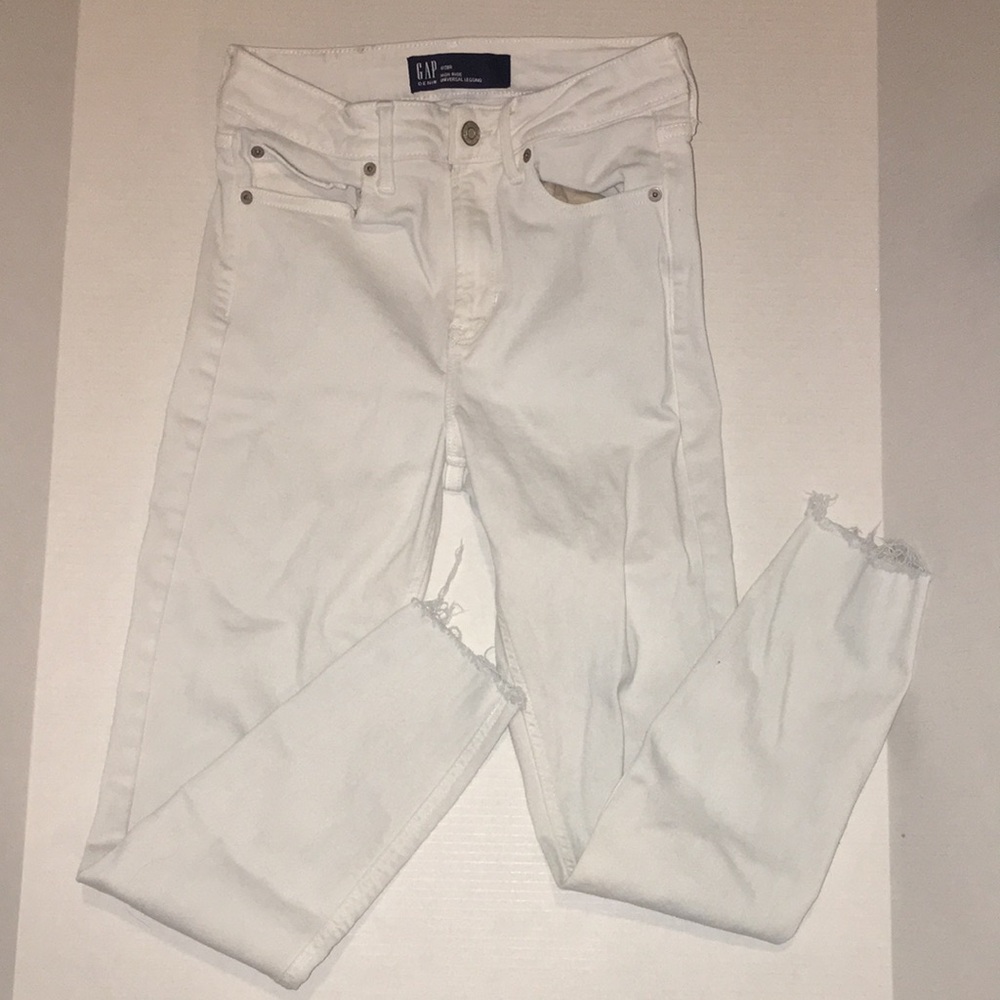 GAP White High-Rise Skinny Jeans - Women's